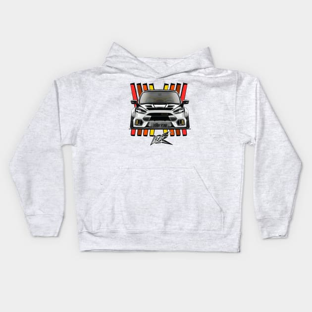 ford focus rs widebody Kids Hoodie by naquash